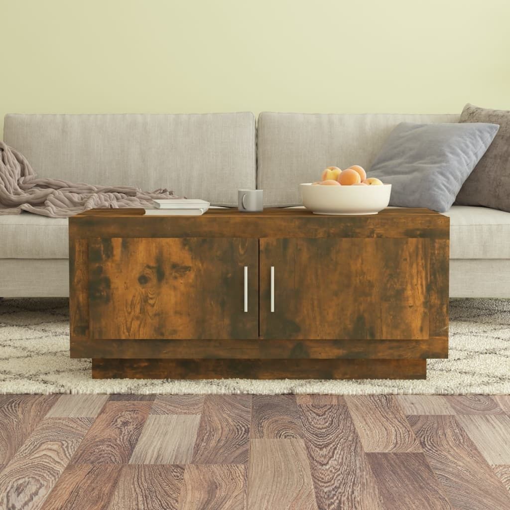 vidaXL Couchtisch Räuchereiche 102x50x45 cm Holzwerkstoff - Produktbild 