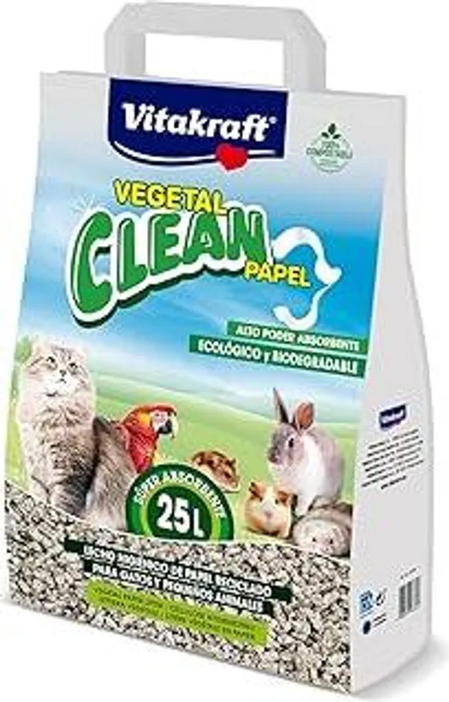Vitakraft Vegetal Clean Papel 25L - La Lettiera Eco-Friendly