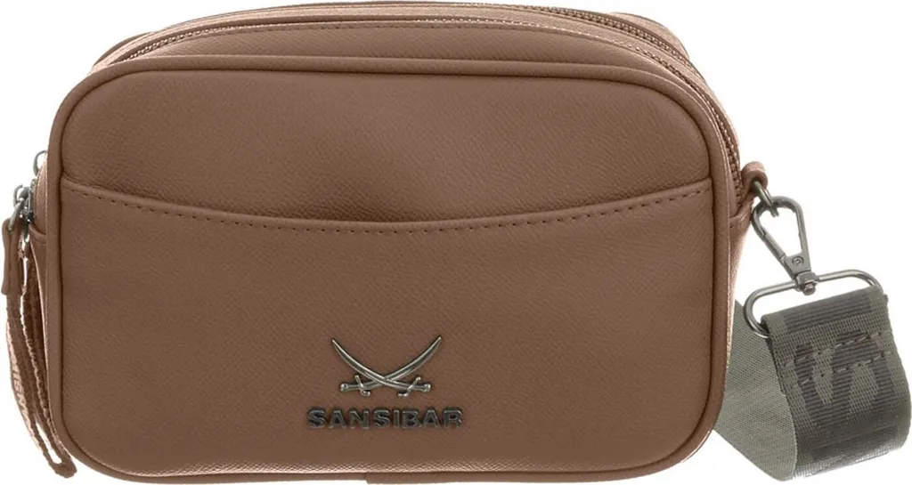 Sansibar Camera Bag Coffee - Sac à épaule bandoulière en cuir brun chic