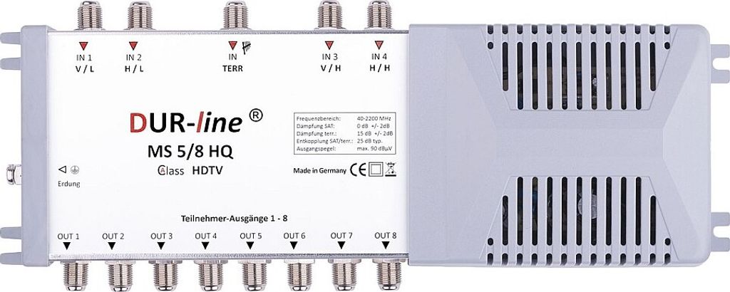 DUR-line Multischalter 5/8 mit Netzteil ( Germany)