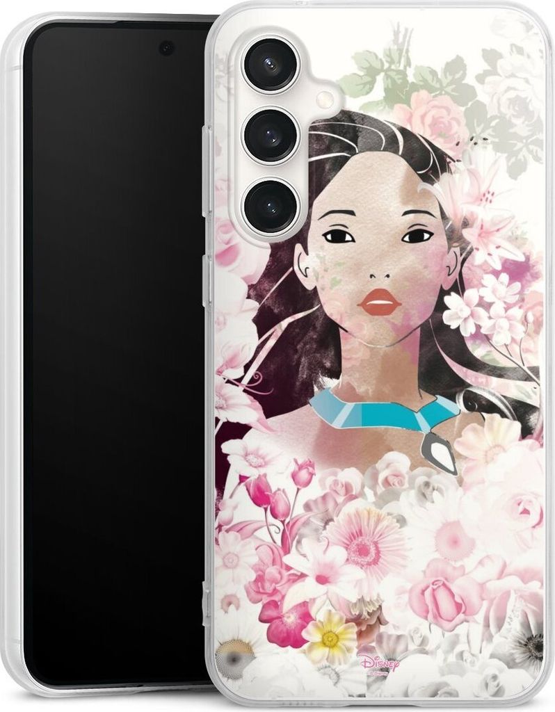 DeinDesign Handyhülle für Samsung Galaxy S23 FE Silikon Hülle Case Smartphone Schutzhülle Disney Offizielles Lizenzprodukt Pocahontas