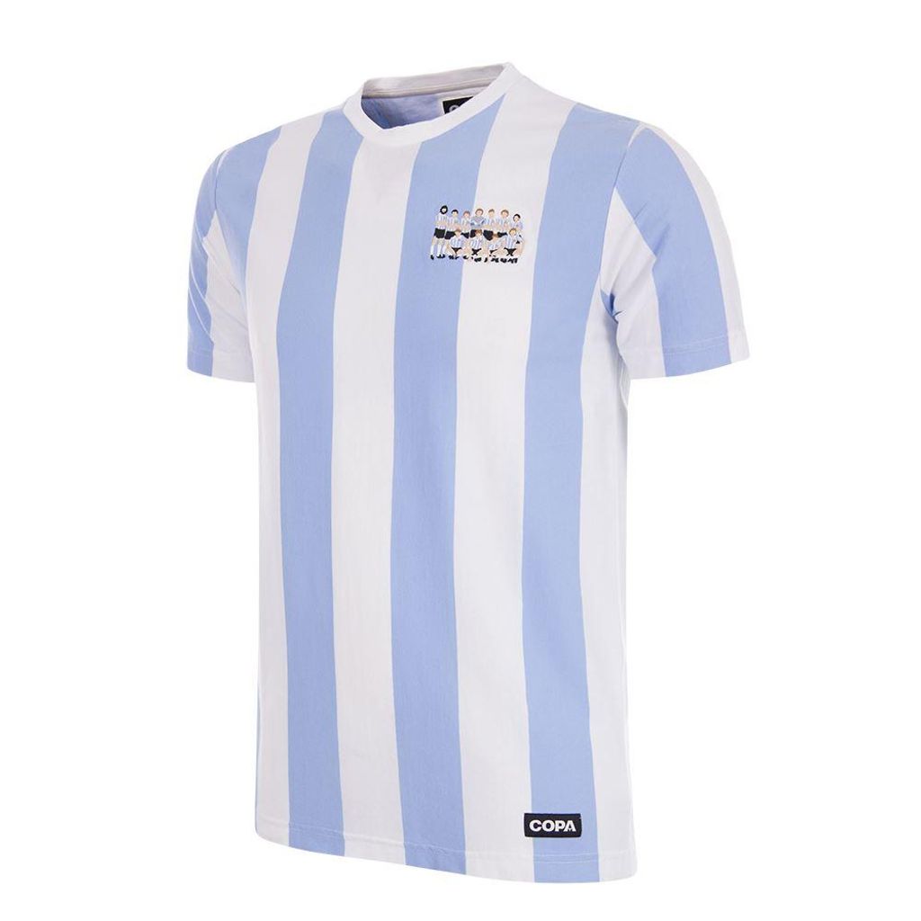 Argentinien Weltmeister 1986 T-Shirt - Weiss/Blau