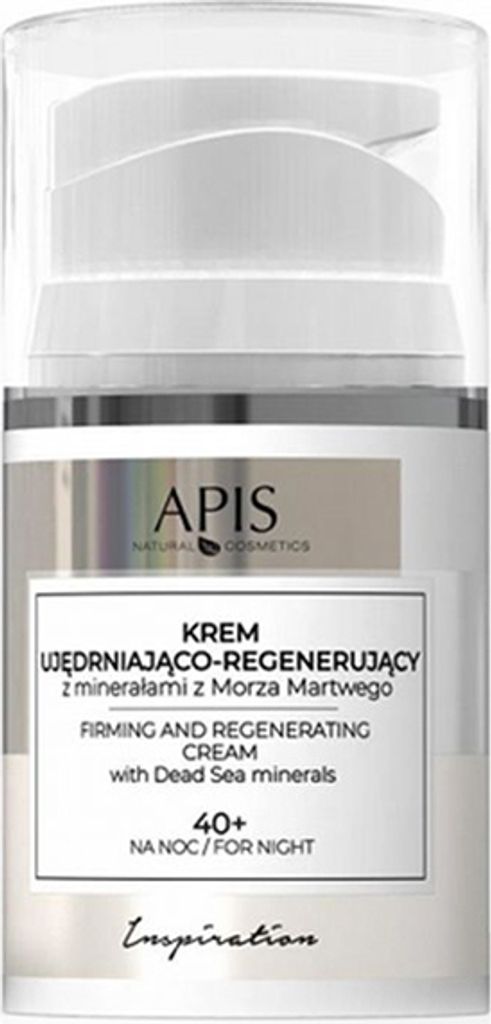 Apis – Inspiration – Festige und regenerierende Gesichtscreme mit Dead Sea Minerals für Nacht 40+ 50 ml
