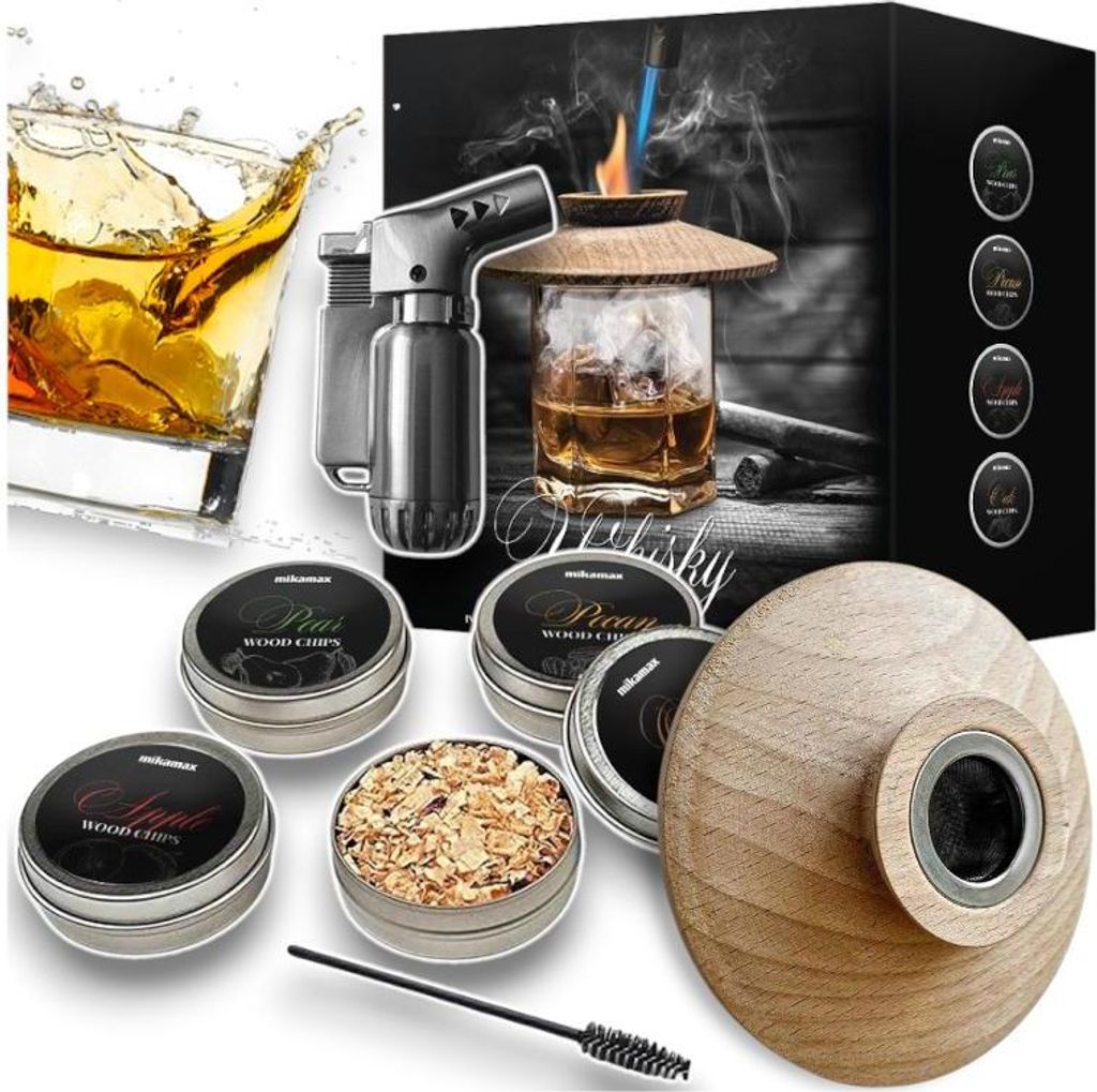 Whisky-Raucherset mit Werkzeug, Geschenk für einen Mann Produktbild 