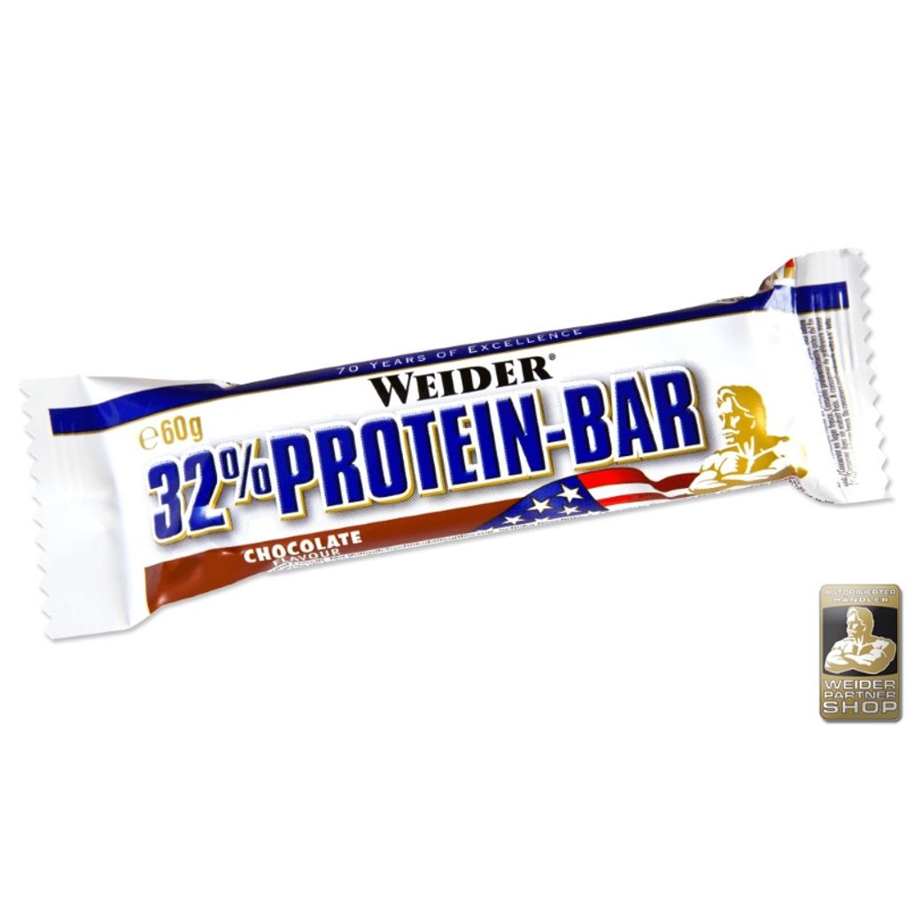 Weider 32% Protein Riegel Display 24x60g Schoko