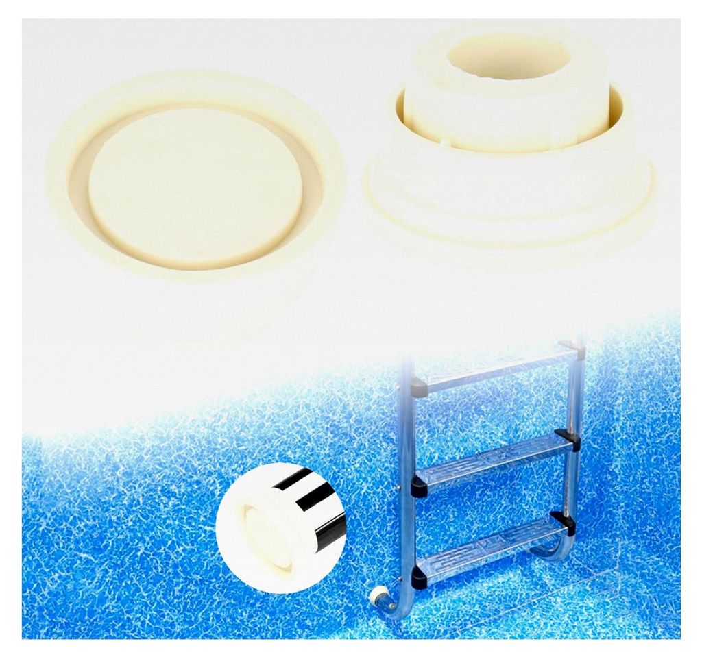 2 Stück Gummipuffer für Poolleiter, 39mm/1,5 Zoll Gummi Stopper für Pools