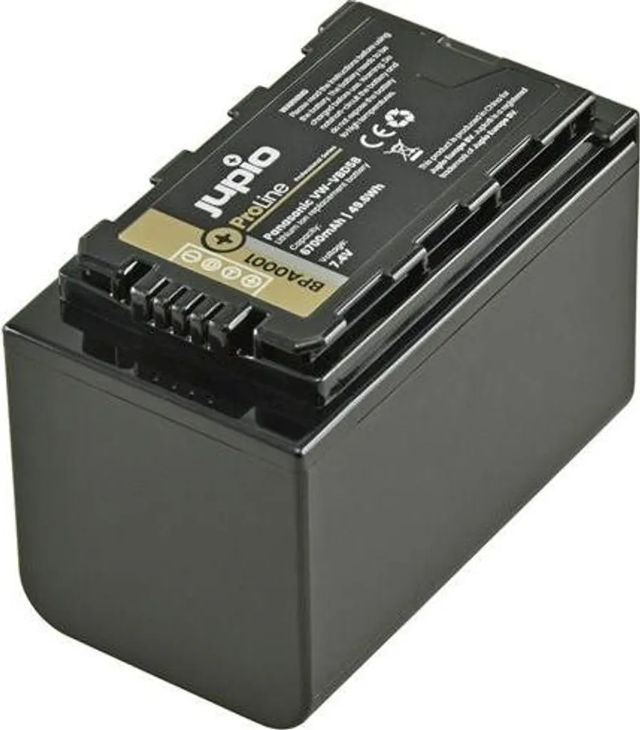 Batterie Caméscope Panasonic VW-VBD58 Jupio ProLine Haute Capacité 7.2V