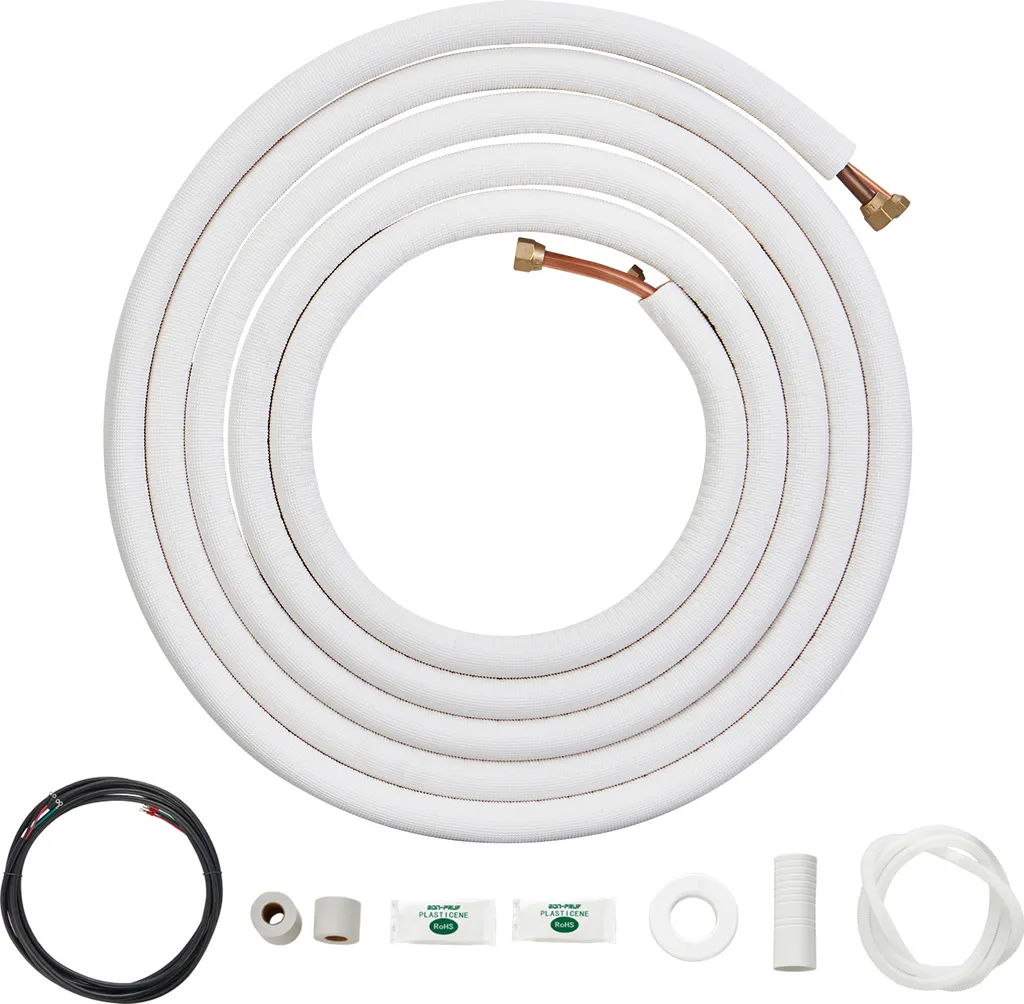 Set Linea Rame VEVOR 7,62m per Climatizzatori | Tubi Isolati 1/4 1/2