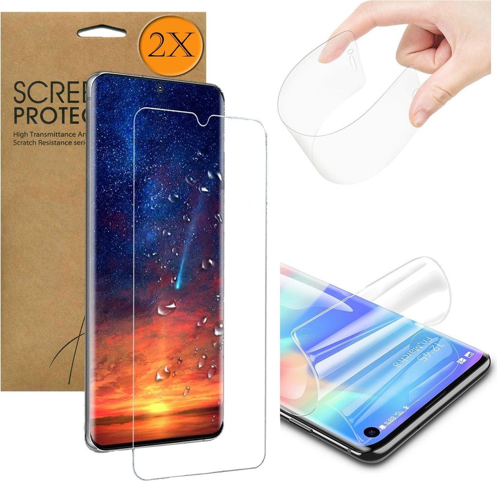 Fullscreen 2x Panzerfolie für Huawei P20 Pro Folie Displayschutz Schutzfolie Schocksicher