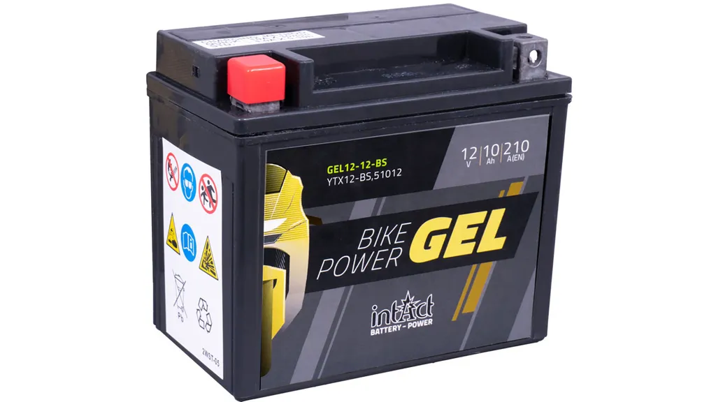 Batteria Moto GEL YTX12-BS intAct 12V 10Ah 210A Sigillata