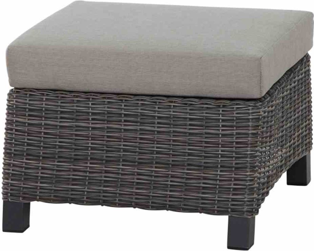 Gartenlounge-Hocker >Corido< in matt anthrazit, Produktbild 