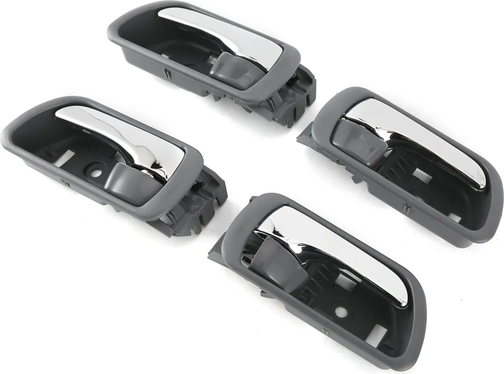 Maniglia della porta interna dell'auto 4 pezzi Beige Grigio Cromato Maniglia for portiera auto / Adatto for Toyota Sequoia Tundra 4.0L 4.7L e Avalon 3.0L Interno Interno Anteriore Posteriore Sinistro