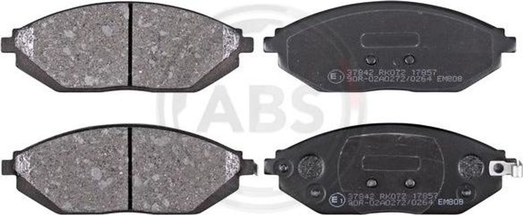 A.B.S. 37842 Bremsbelagsatz, Scheibenbremse OE 96682858 kompatibel mit Spark