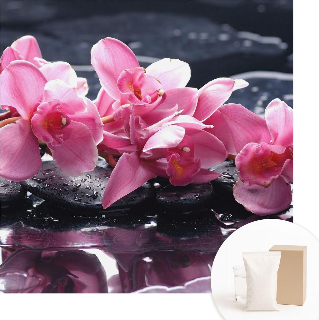 Fototapete - Wandbilder für Wohnzimmer - 250x250 cm - Dekorative Wandfolie - Modernes Design für Wanddekoration - Tapeten für Innenräume - Flor...