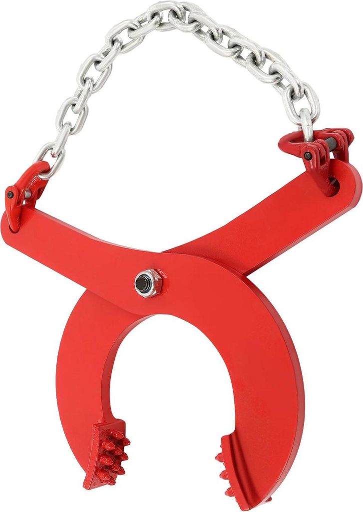 Steinhebeklemme - Bordsteinzange / Hebezange - Tragfähigkeit 2000 kg - Für Bordsteine und Steine - Rot