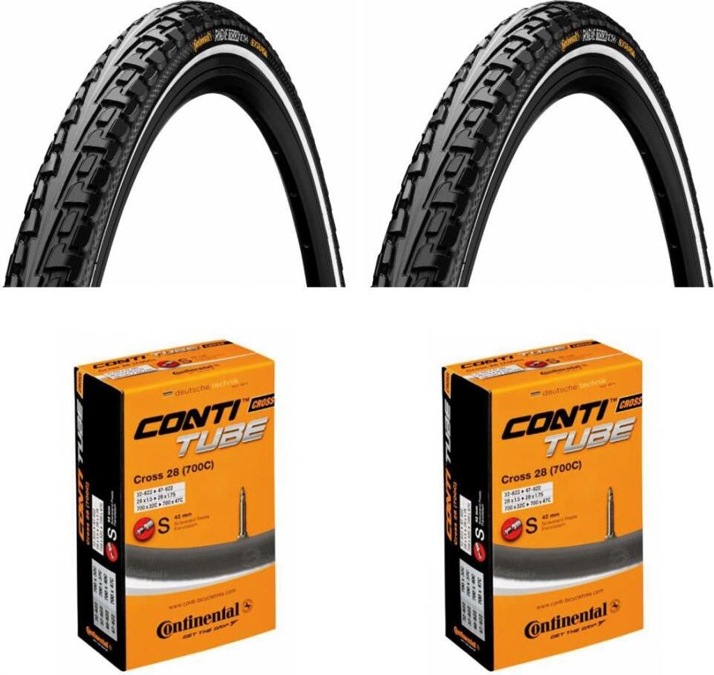 Continental Ride Tour Pneu Vélo 47-406 (20x1,75) – Classique, Résistant, Pour Ville Et Trekking