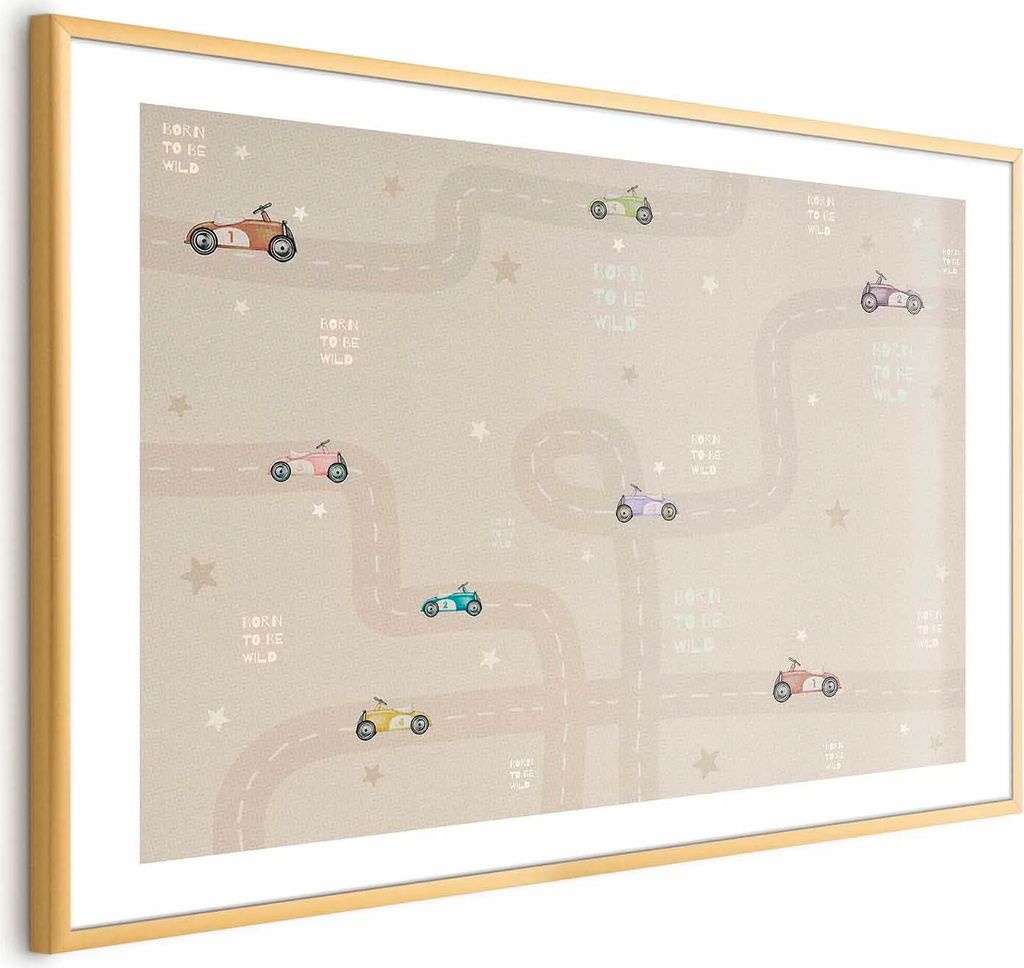 Posterpapier Poster - Racing Cars 60x40 cm Für Kinder e-C-10067-ao-a