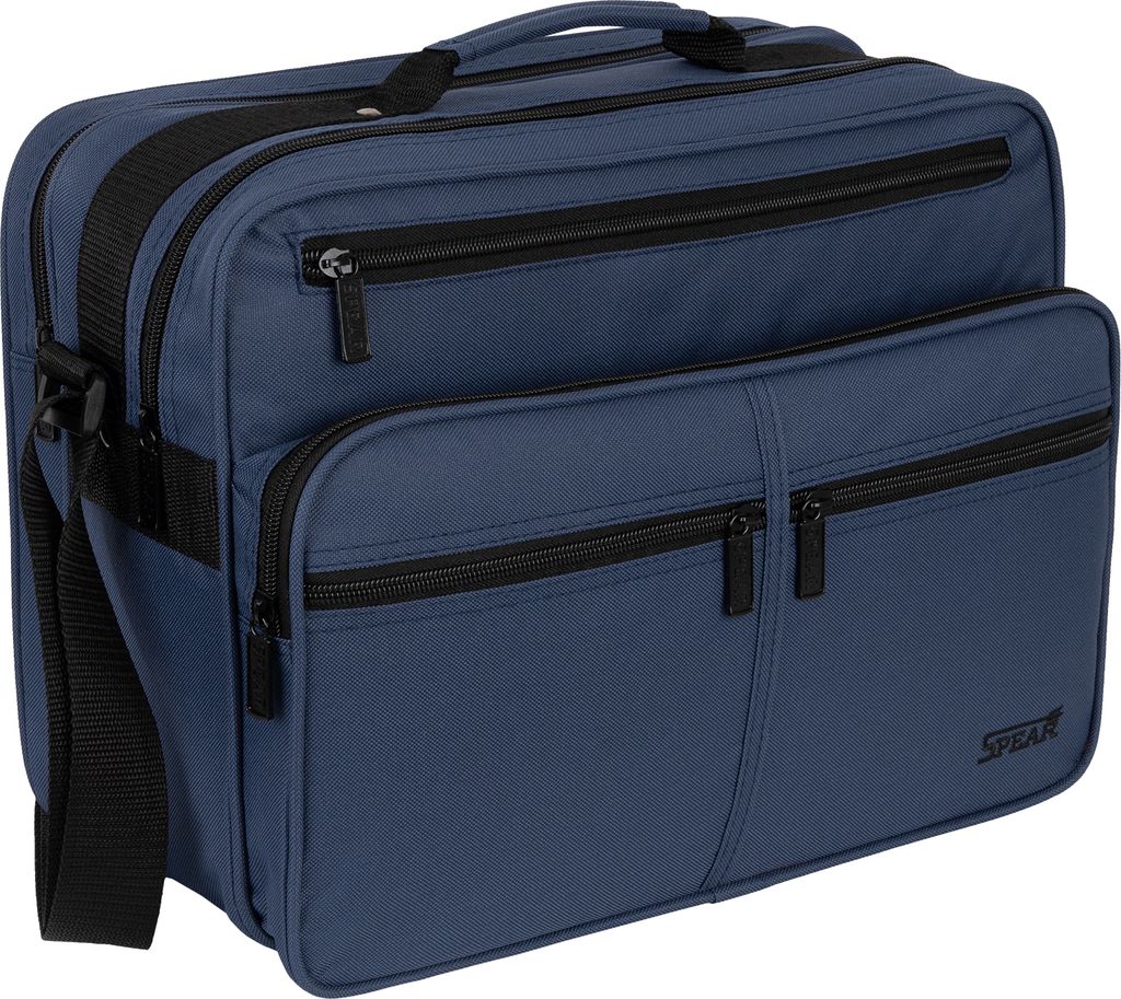 Spear Arbeitstasche Umhängetasche Flugbegleiter Herrentasche Blau
