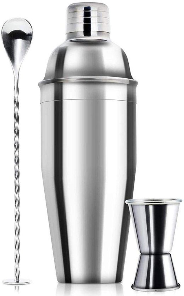 Geoptimalisierte Titel Unyqoos ️ Komplettes Cocktailshaker-Set mit Edelstahl-Zubehör für den HeimgebrauchK kurze Verkaufsbeschreibung Entdecke...