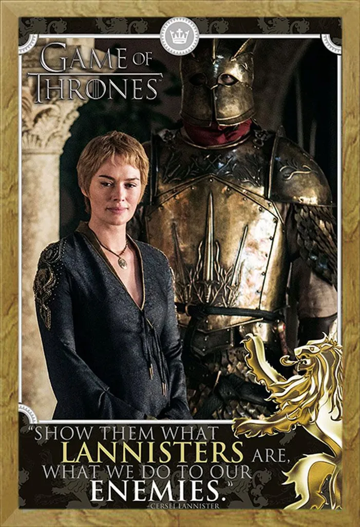 Regalo Game of Thrones: Poster Cersei Lannister in Cornice Shinsuke Oak