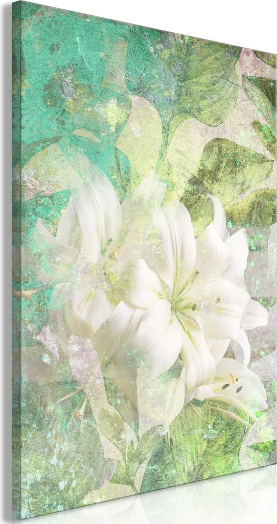 Offerta Quadro Respiro Verde 80x120 cm - Tela Moderna per Soggiorno