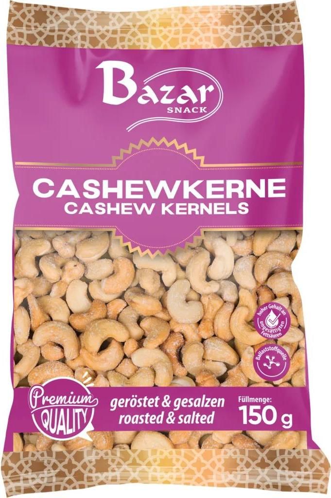 Bazar Cashewkerne geröstet & gesalzen 150g Produktbild 
