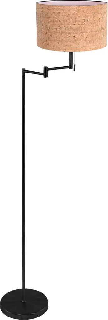 Lampada da Terra Design Mexlite Bella 4362ZW Nero Naturale E27 40W