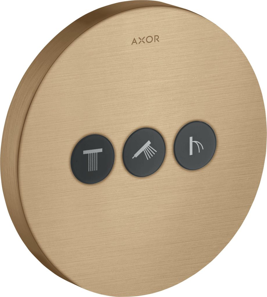 hansgrohe AXOR Starck ShowerSelect round Ventil Unterputzmodell für 3 Verbraucher, 36727140
