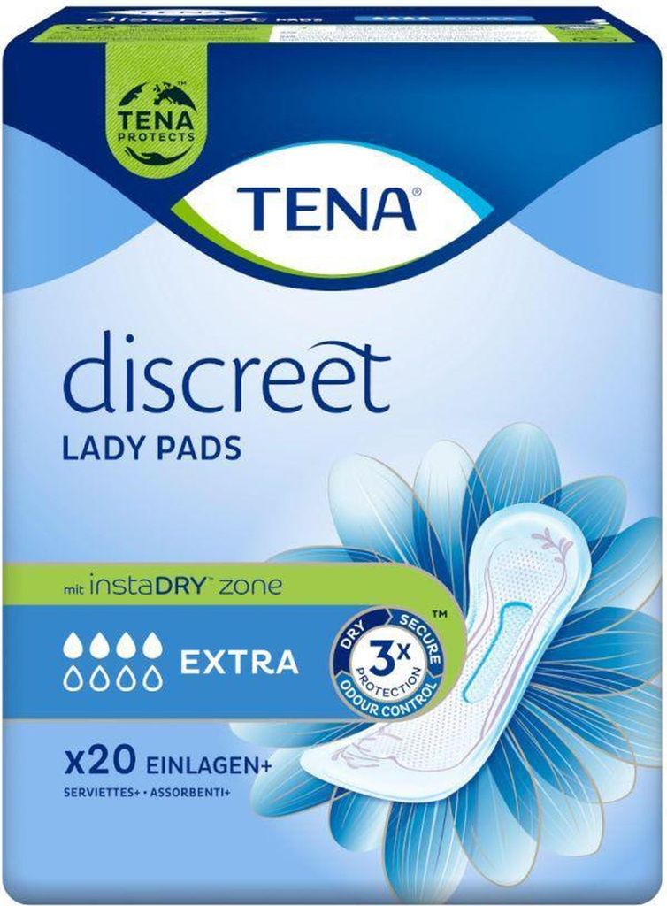 TENA Lady Discreet Extra | 31,2 x 11 cm | 240 Produktbild 