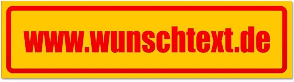 Kiwistar - Autoaufkleber - Rot - 45 x 12 cm - wunschte x t Domain - Hinweis Aufkleber Sticker für Auto, Kfz, Fahrrad, PKW, LKW