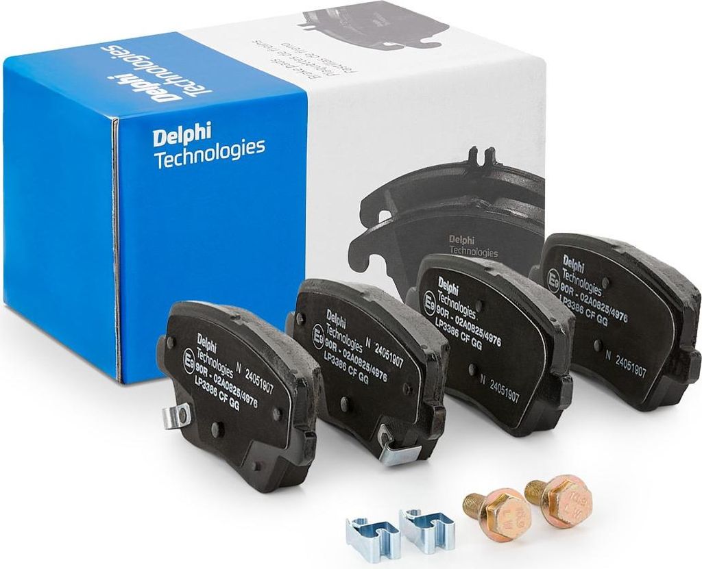 DELPHI Bremsbeläge Satz Hinten Bremsklötze für HYUNDAI i30 Schrägheck (PDE, PD, PDEN) LP3386