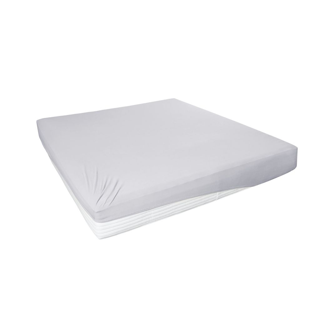 Hahn Haustextilien Elasthan-Jersey-Spannlaken 140-160x200 cm hellgrau