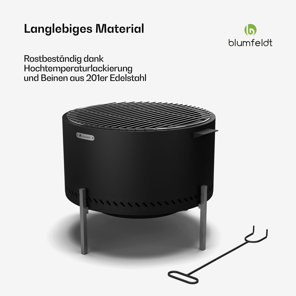 Blumfeldt Ignite Pure Feuerschale - Fast Rauchfrei, Produktbild 6