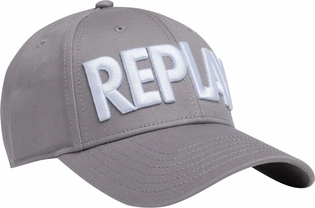 Replay Baseball Cap Grigio e Bianco | Accessorio Sport Uomo