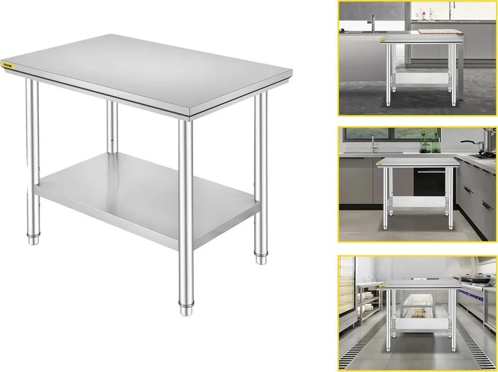 Table de Restauration Commerciale en Acier Inoxydable Capacité 130kg