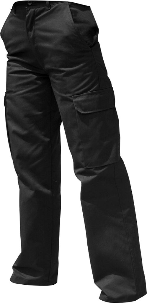 Warrior Damen Cargo-Hose / Arbeitshose PC143 (34 Lang) (Schwarz)