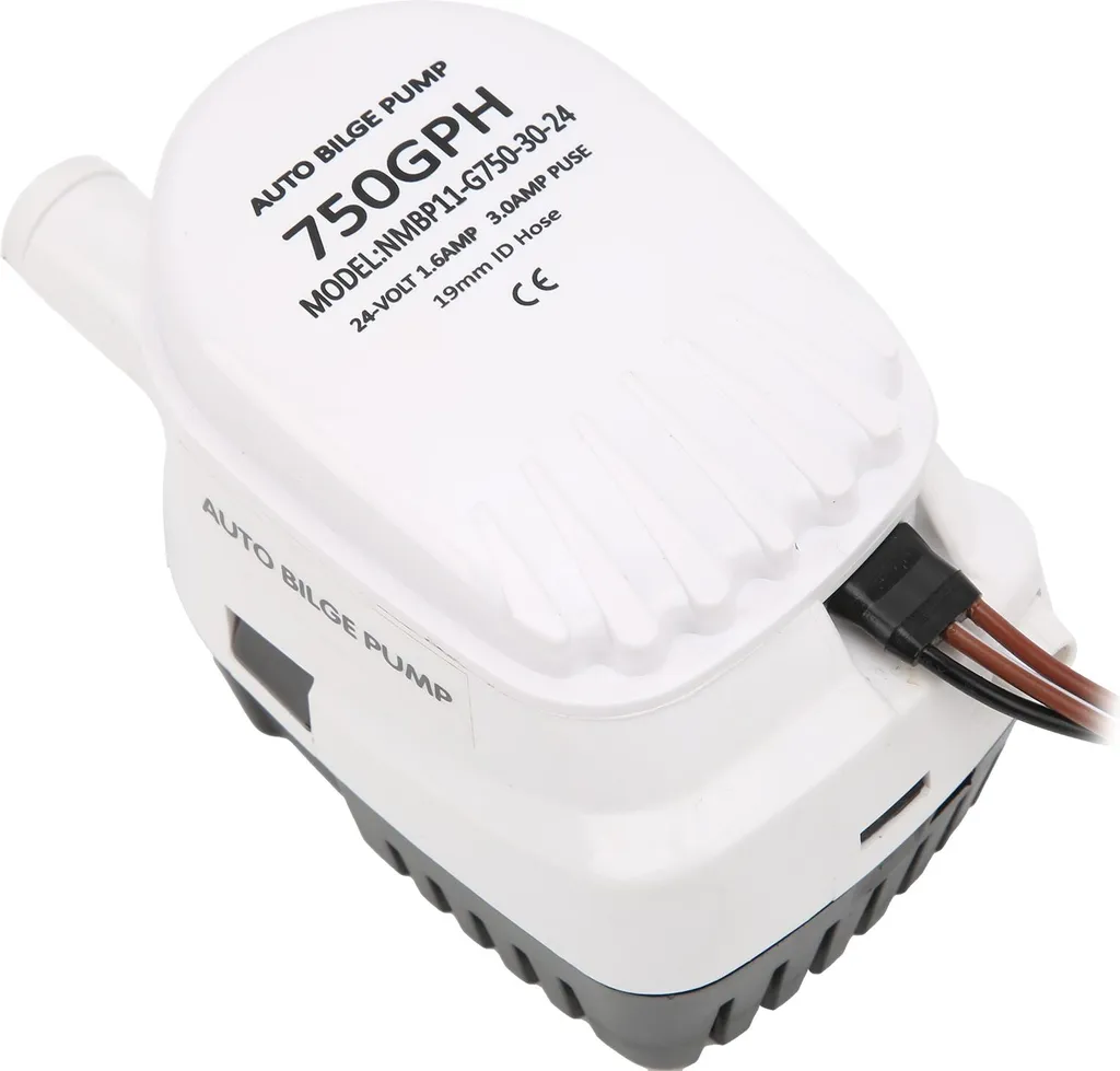 Pompe de cale 24V 750GPH automatique contre l'accumulation d'eau à bord