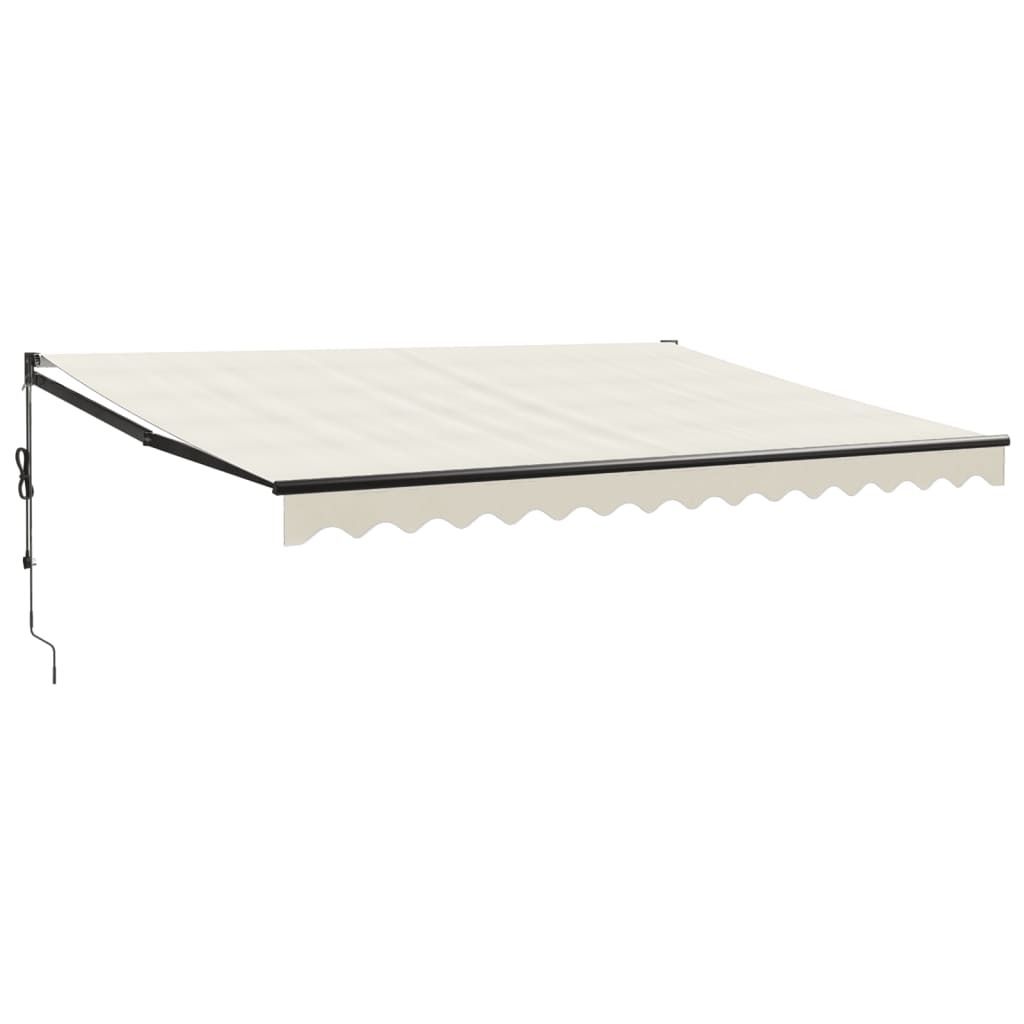 vidaXL Tenda da sole elettrica con manovella Crema 4x3 m Immagine del prodotto 