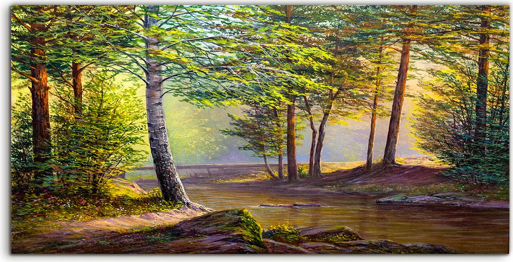Coloray Spritzschutz aus Glas 120x60 Wandkunst Küchenrückwand Foto Kunstdruck groß Malerei Landschaft