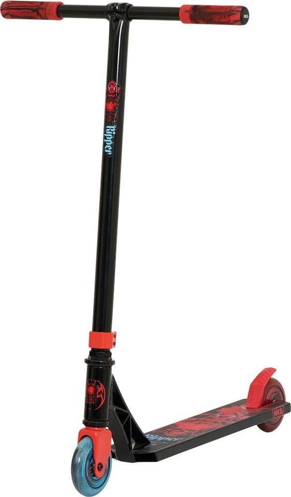 NKD Ripper Stunt-Scooter Schwarz/Rot – Stunt-Scooter mit markantem Design und stabilem Standfuß