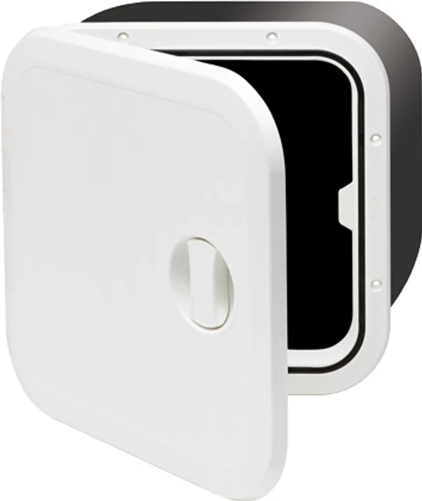 Allpa Boîte de Rangement Plastique Blanc 374x374x250mm avec Fermeture