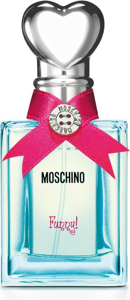 A Moschino Funny! Eau de Toilette perfume bottle.