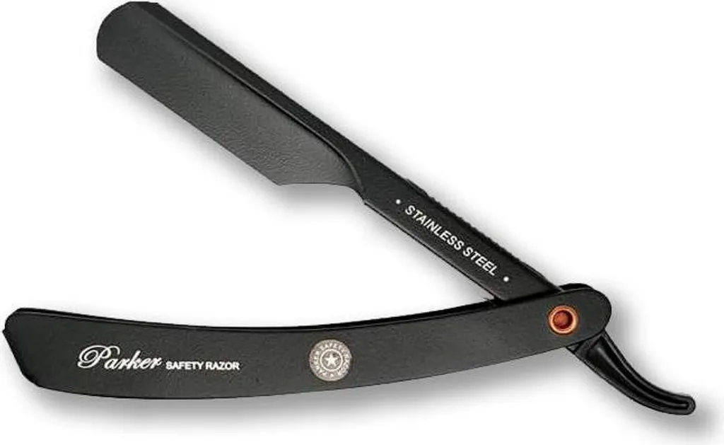 Rasoio Parker PTBMETAL Shavette Professionale in Acciaio Inox