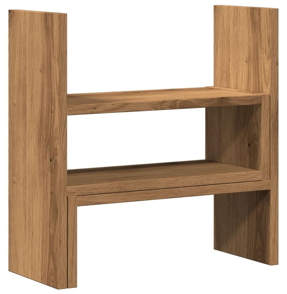 vidaXL Schreibtisch-Organizer Verstellbar Artisan-Eiche 40x17x41 cm