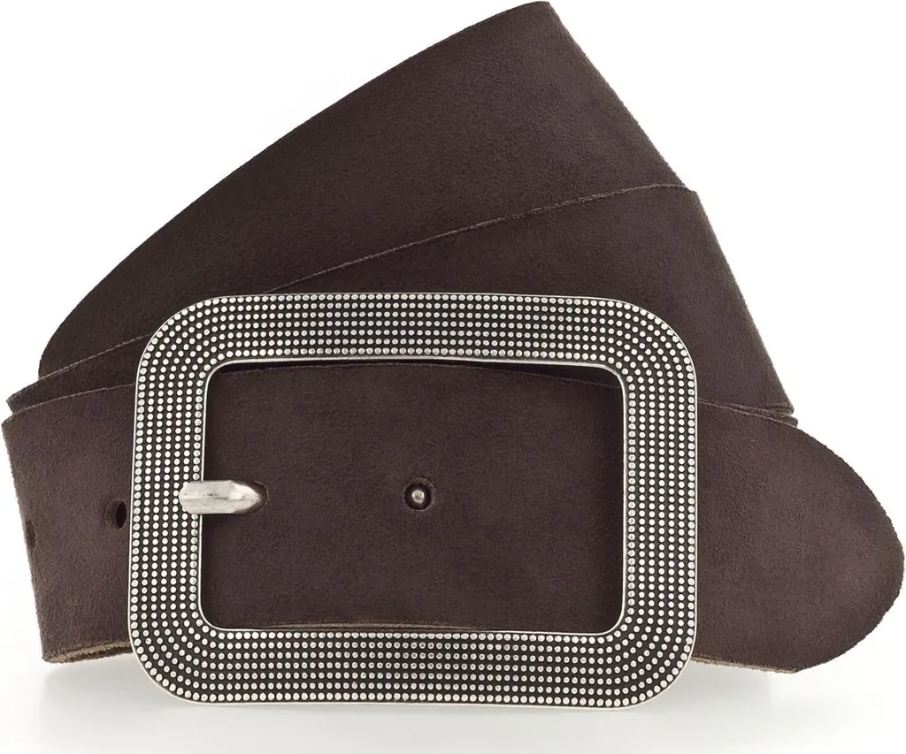 Cintura Suede Vanzetti Classics 40mm Marrone - Accessorio Denim Must-Have