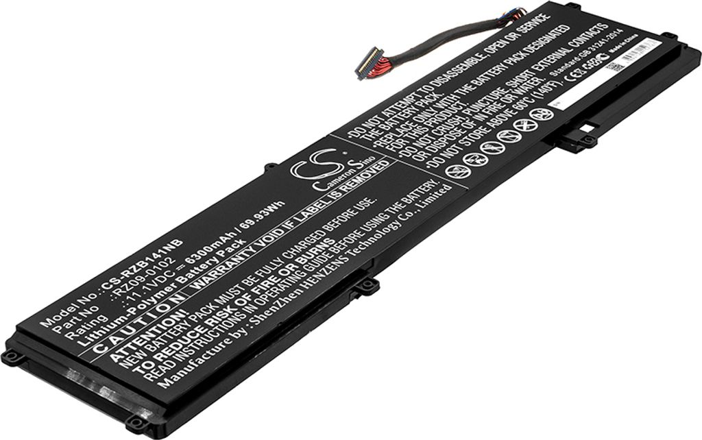 TECHTEK Laptop Akkus Kompatibel mit [Razer] Blade 14, Blade 14 (2013), Blade 14 (2015), Blade 14 2014, Blade 14 2015, BLADE 14 INCH(128GB), BLADE 14