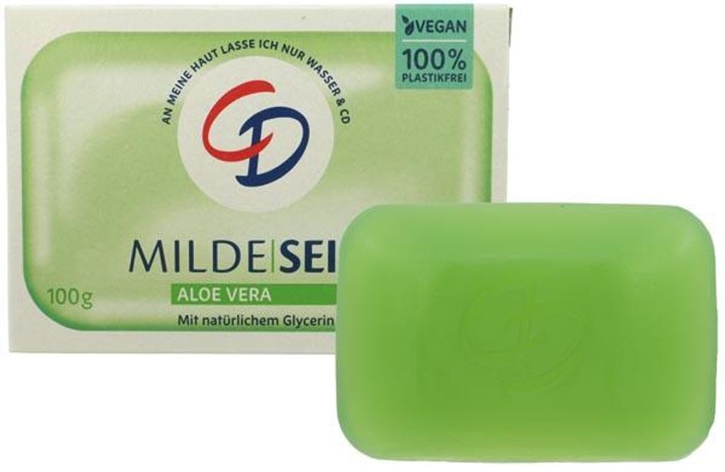 CD Milde Seife Aloe Vera 100% Plastikfrei & Vegan 100g