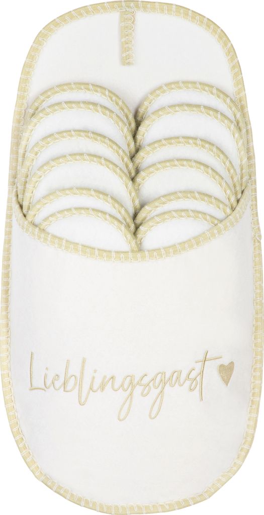 ONVAYA® ABS Gästepantoffel | Lieblingsgast | 6er Set | Produktbild 