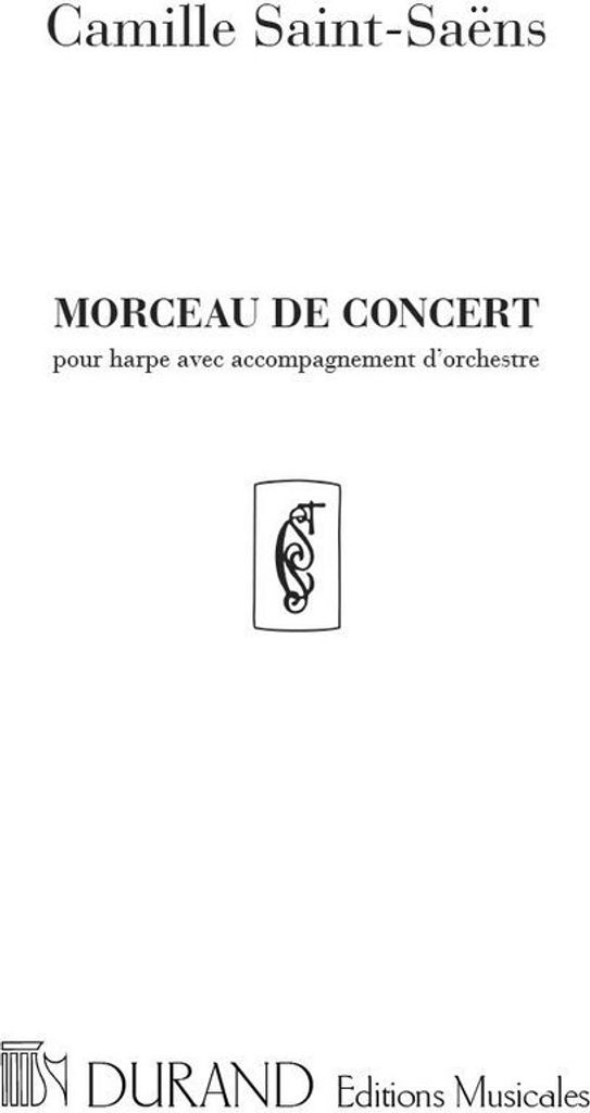 Morceau de Concert op.154 pour harpe e orchestre pour harpe et piano