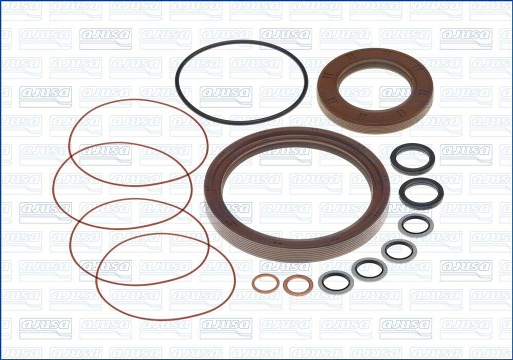 AJUSA 54061900 Dichtungssatz Kurbelgehäuse passend für PEUGEOT 206 Schrägheck (2A/C) 106 II Schrägheck (1A, 1C) 306 Schrägheck (7A, 7C, N3, N5...